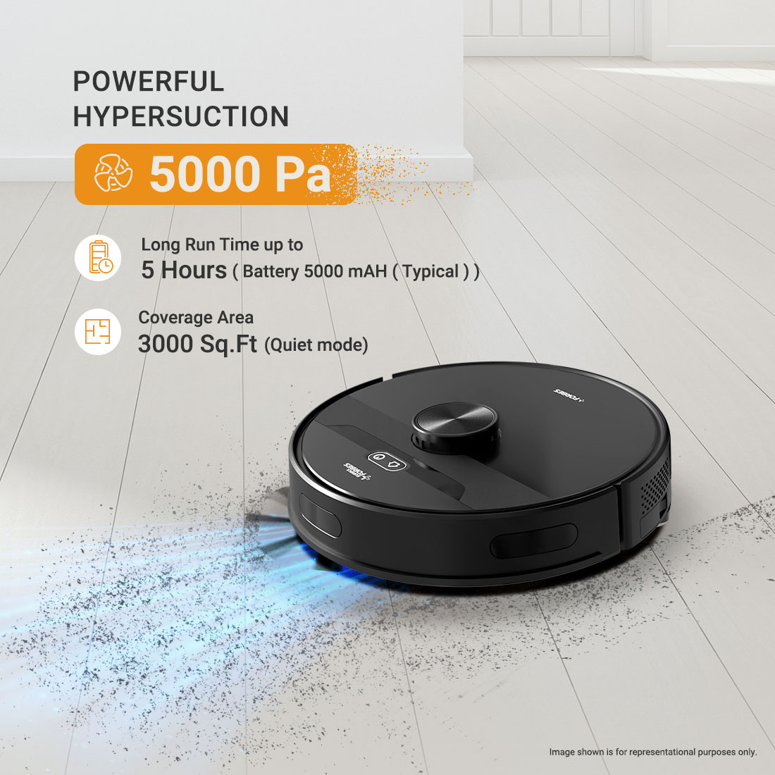 Smartclean With Home Mapping Robotic Vac NUO - Image 7